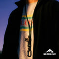 Person wearing rPET rope and Biothane dog lead with strength tested hardware